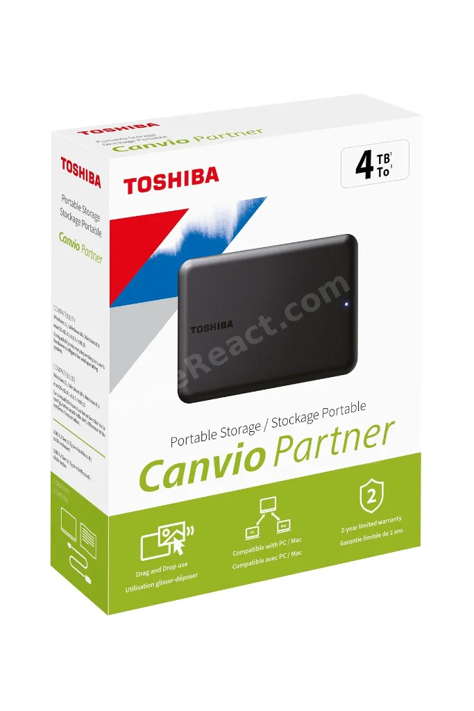 Canvio Partner 4tb 2.5" Usb 3.2 HDTB540EK3CB Taşınabilir Harddisk