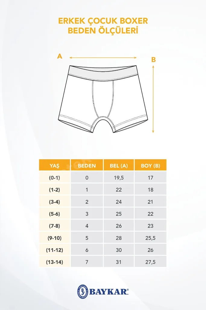 Erkek Çocuk Pamuklu Baskılı Rahat Kesim Likralı Boxer 3'lü Paket 3430 Renkli