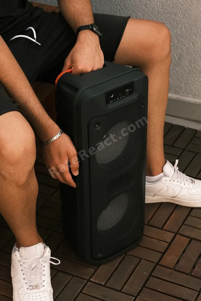 Ultra Büyük Çift Hoparlör Işıklı Mikrofonlu Fantastik Wireless Bluetooth Spaker Ses Topu