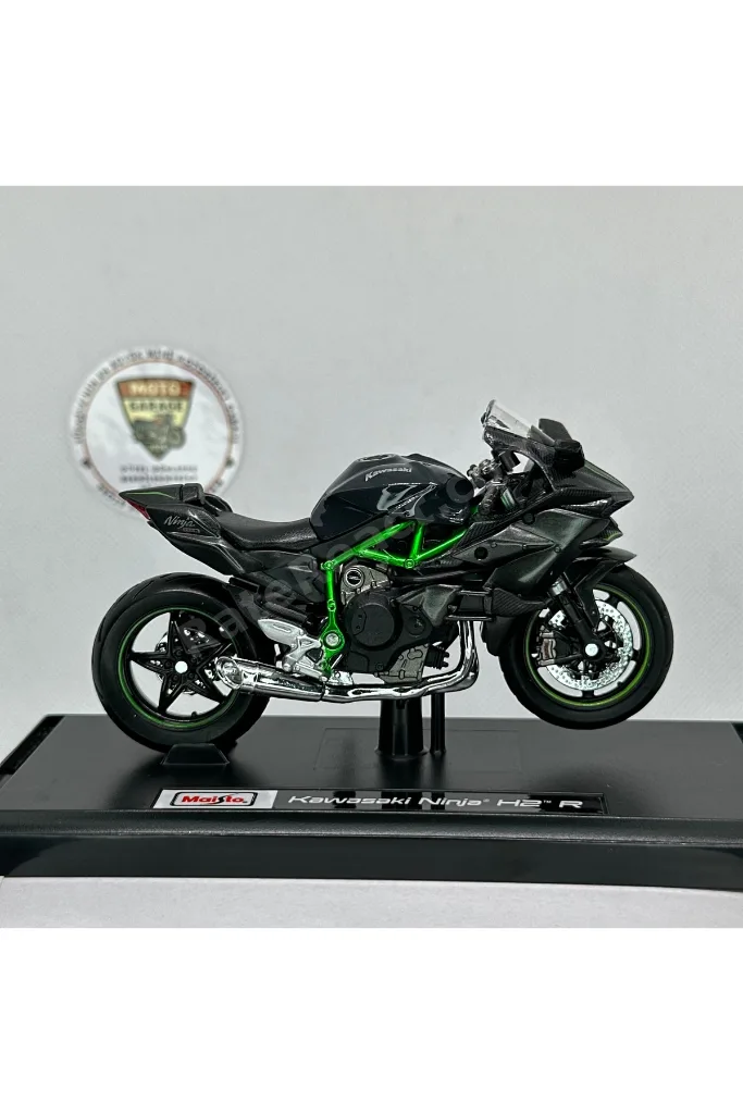 Kawasaki Ninja H2R 1:18 Diecast Stantsız Motosiklet Model – Lisanslı Metal Maket Oyuncak & Biblo