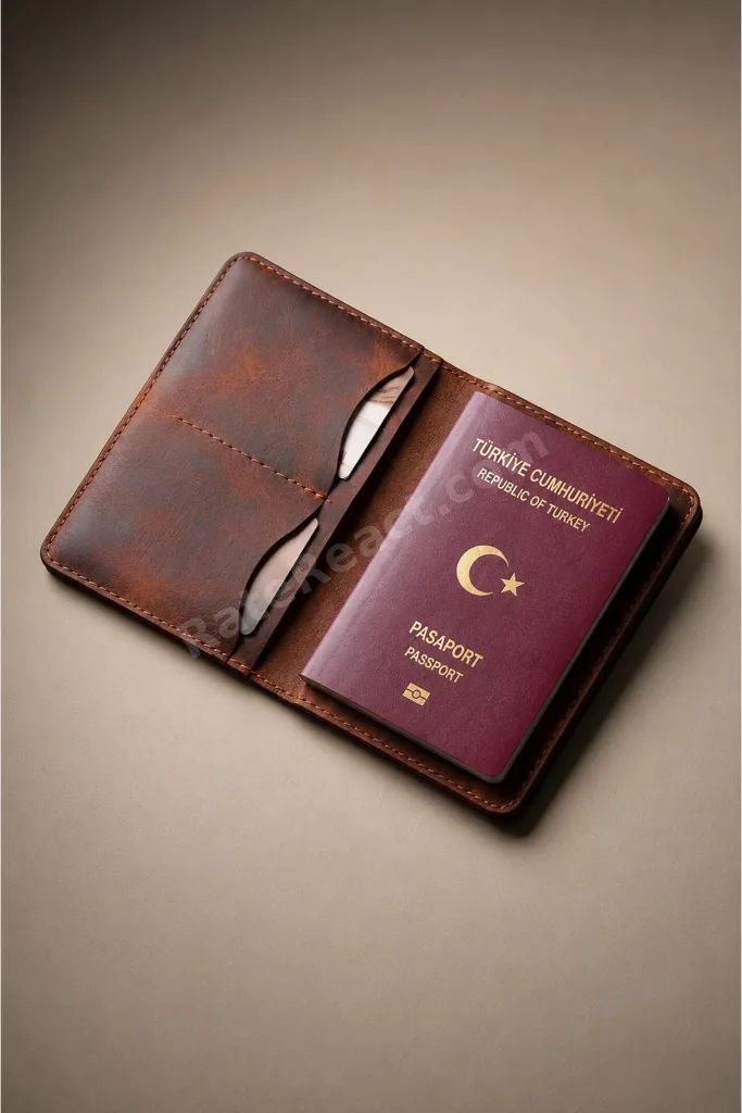Çok Bölmeli Seyahat Cüzdanı ve Kartlık