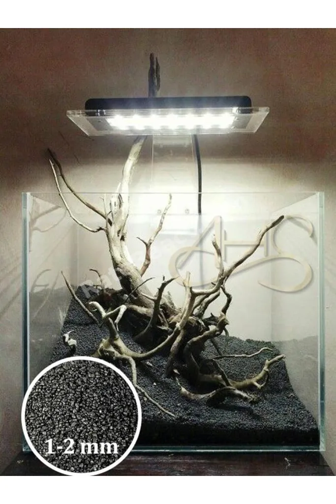 5 KG Hagen Siyah Bitki Kumu 1–2 mm | Bitkili Akvaryum Taban Kumu | pH Nötr Doğal Kum