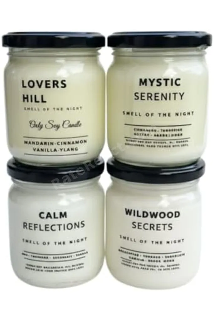 Smell of the Night 4’lü Premium Soya Mumu Seti | Calm Reflections, Wildwood, Mystic Serenity, Lovers