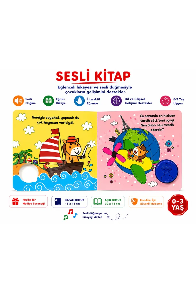 AT DIGI ÇOCUK SESLİ KİTAP EĞİTİCİ HİKAYE KİTABI