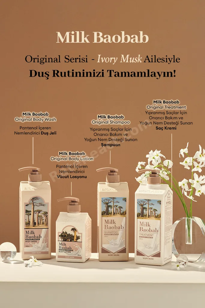 Pantenol İçeren Nemlendirici Vücut Losyonu Original Body Lotion (Ivory Musk)