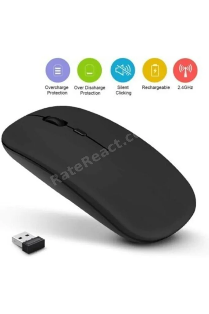 Imıce Mouse Şarj Edilebilir, Kablosuz Optik Mouse 2.4 Ghz E-1300