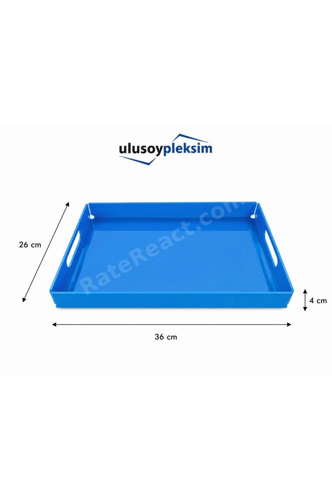 Dekoratif Pleksi Servis & Sunum Tepsisi