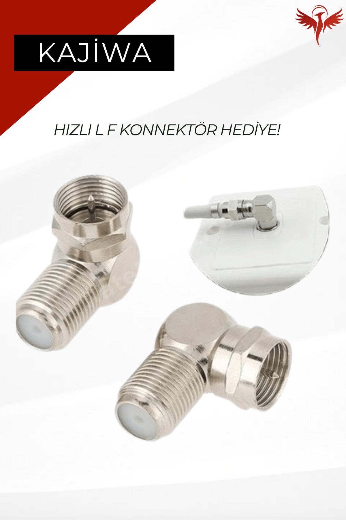 20 METRE ANTEN KABLOSU HAZIR 4K Çanak Lnb Kablosu ( Altın uç F Konnektör)