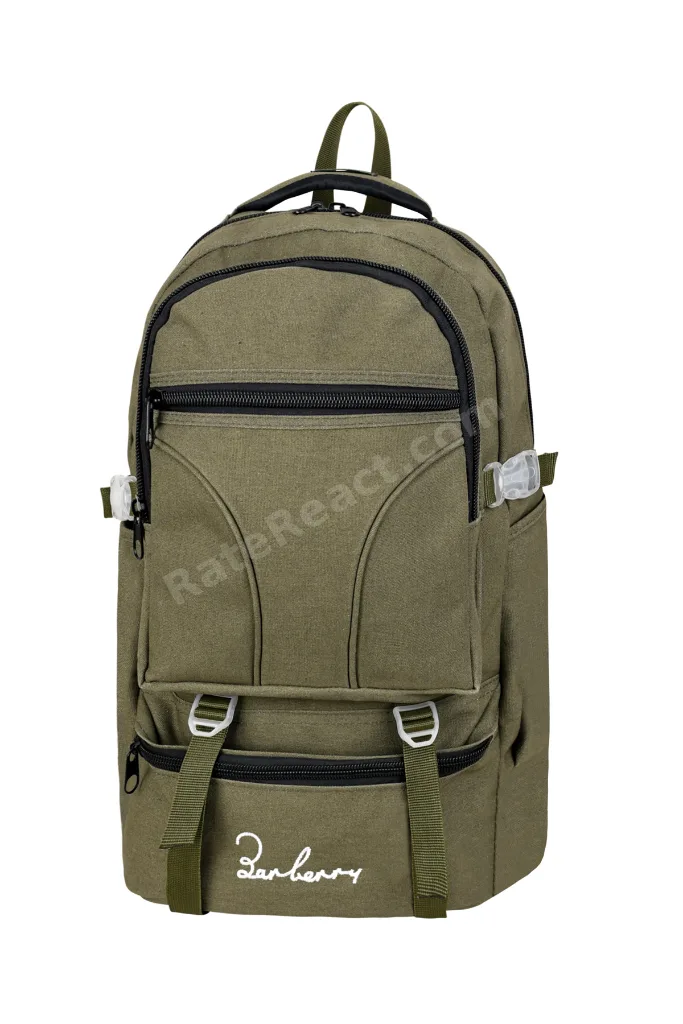 Kanvas Su Geçirmez Kumaş Full Astarlı Ortopedik Bel ve Göğüs Destekli Dağcı Sırt Çantası 52x30x20 CM