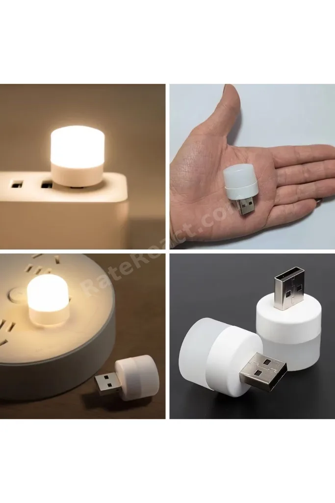 USB Mini Top LED 10’lu Aydınlatma Seti – Beyaz Renkli Gece Lambası, Enerji Tasarruflu Mikro LED Işık