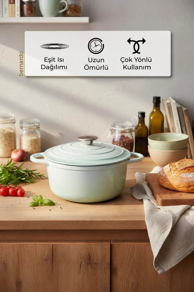 Intensa Döküm Tencere Yeşil 28cm