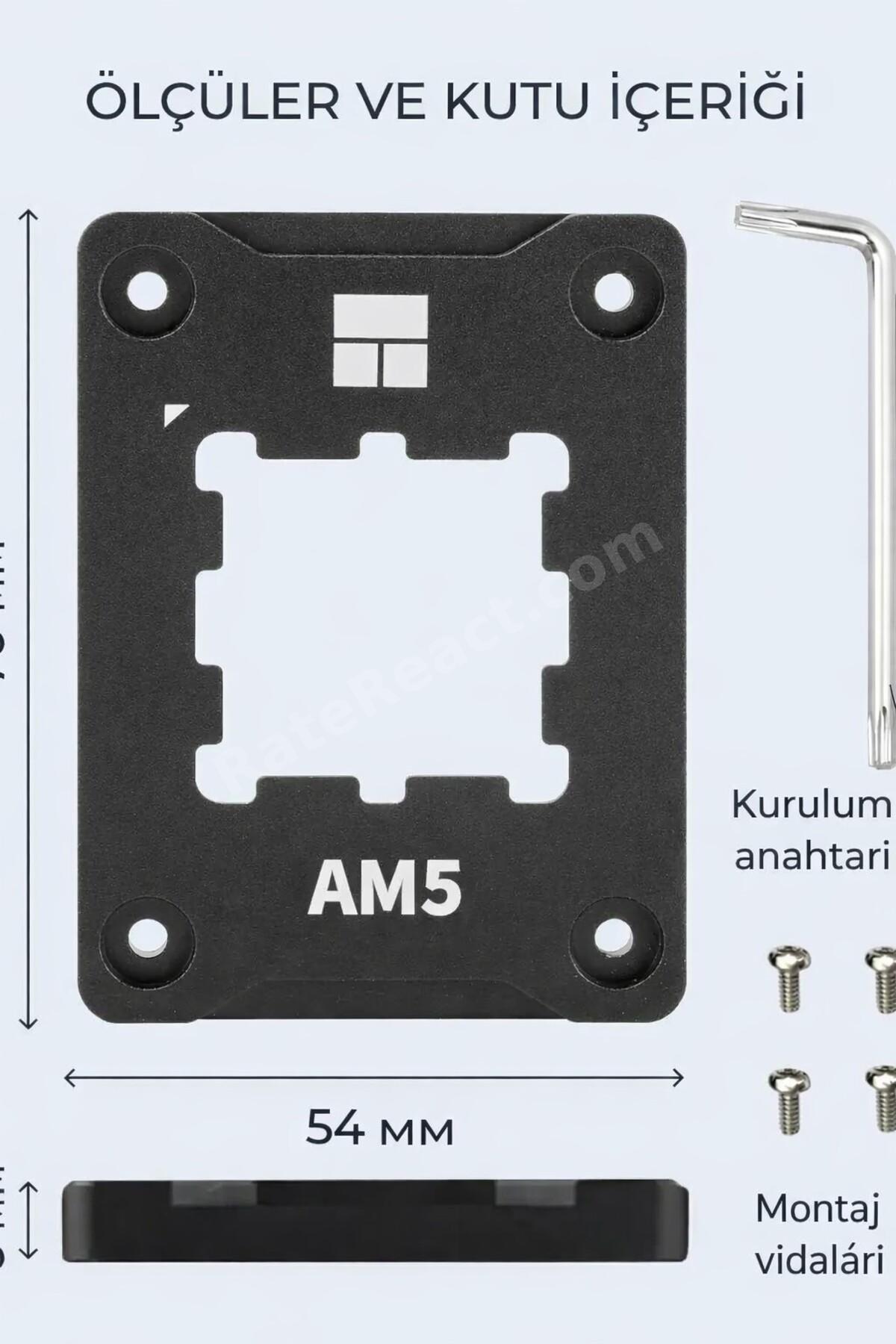 AMD AM5 İşlemciler İçin Güçlendirme Kiti – Yüksek ve Stabilite Sogutucu İslemci
