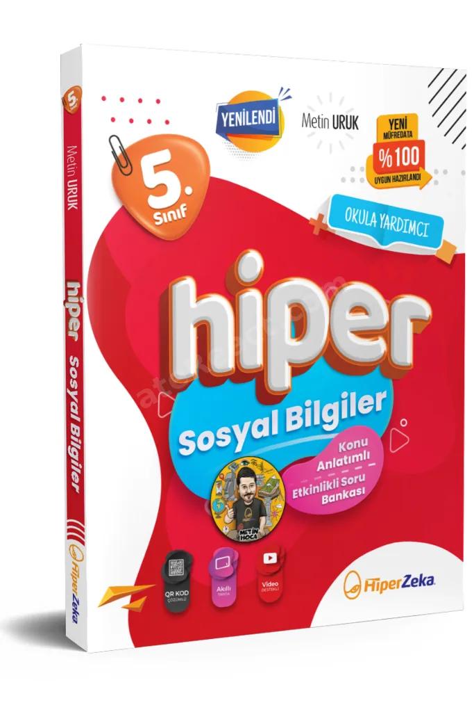 202 5. Sınıf Hiper Sosyal Bilgiler Konu Anlatımlı & Soru Bankası | Metin Uruk