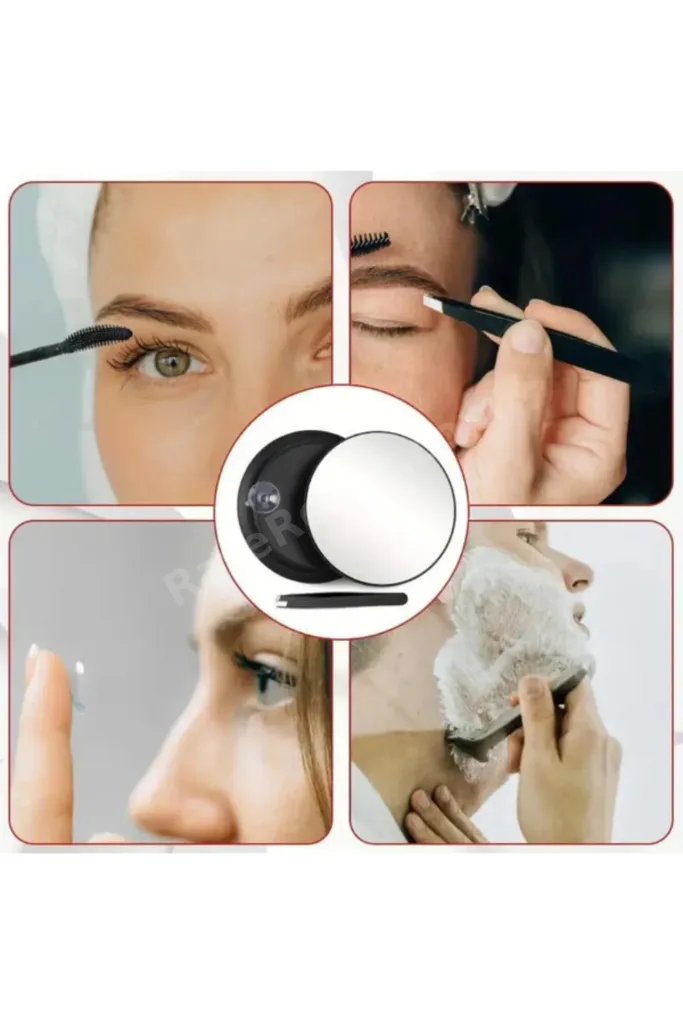 10X Büyüteçli Vantuzlu Makyaj Aynası Tıraş ve Lens İçin Detaylı Görüş Pratik Kullanımlı
