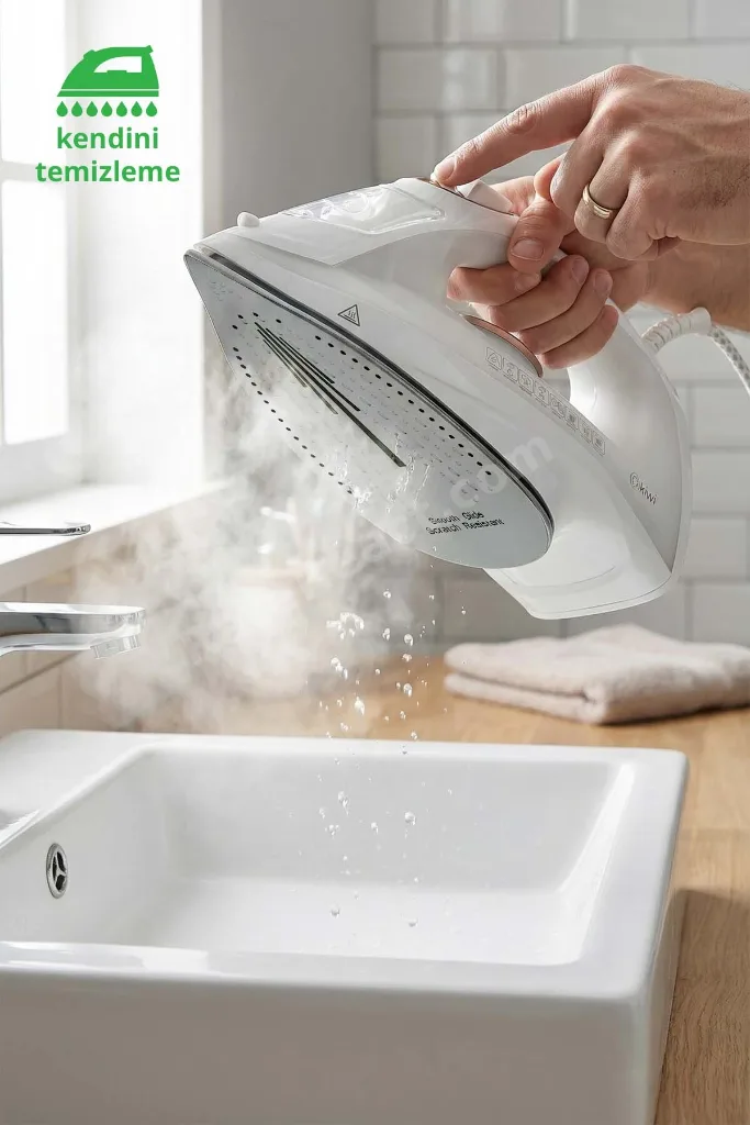KSI-6344 Buharlı Ütü | 2200 Watt, Seramik Taban, 90g Şok Buhar, 220ml Su Haznesi Beyaz