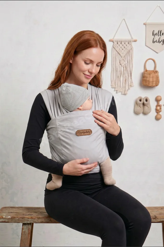 Anakucağı Cepli Bebek Taşıma Şalı, Bebek Askısı Sling