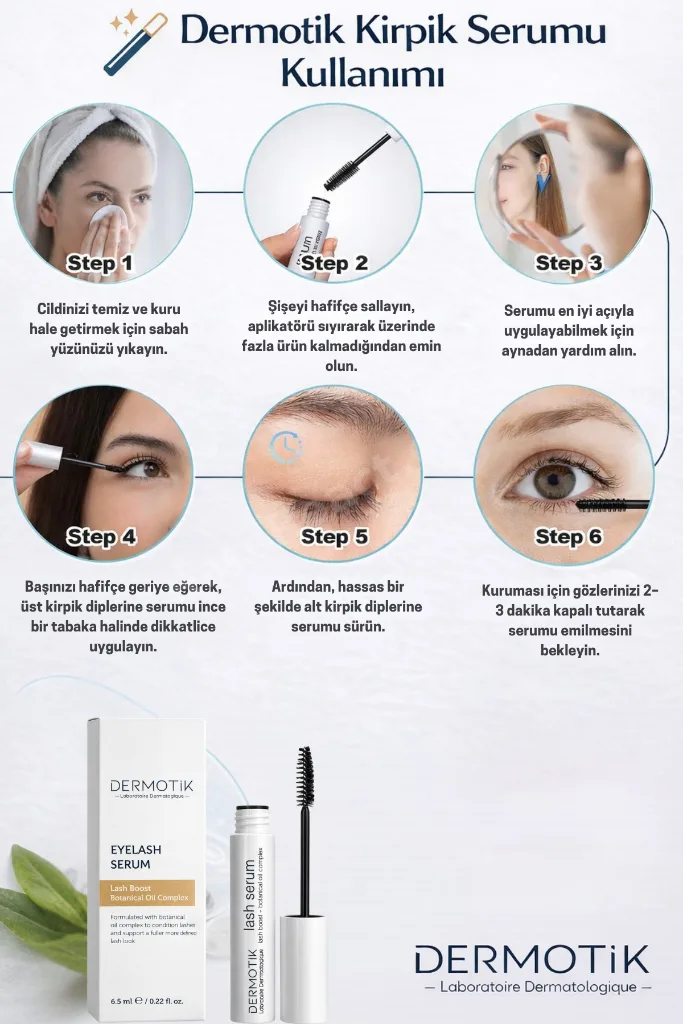 Kirpik Uzatıcı & Güçlendirici Serum – Bitkisel Bakım Formülü