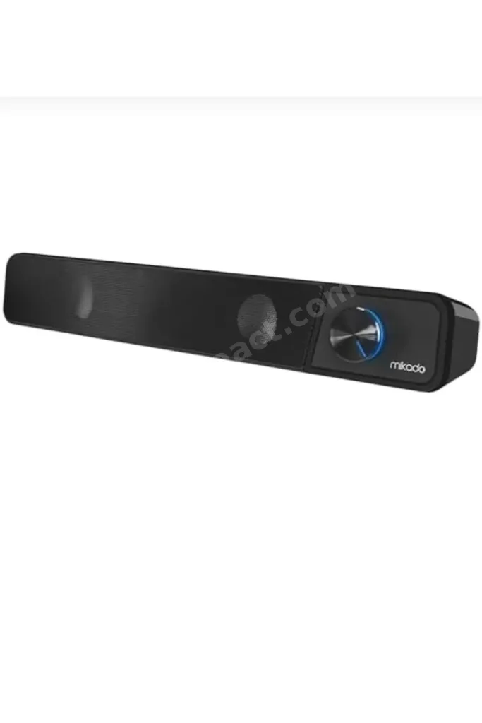 MD-69S Siyah 3Wx2 Led Işıklı Multimedia Soundbar Speaker (Bluetooth Desteği Yoktur)