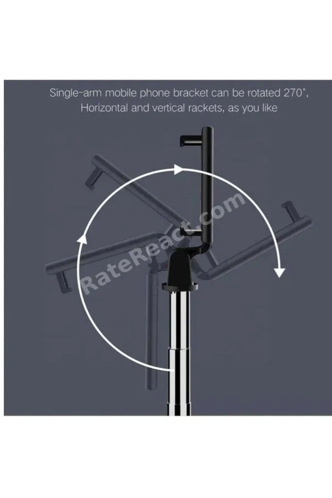 Led Işıklı tripot ve Selfie Çubuğu Bluetooth Kumandalı Kablosuz Selfie Stick 20 cm ile 70 cm