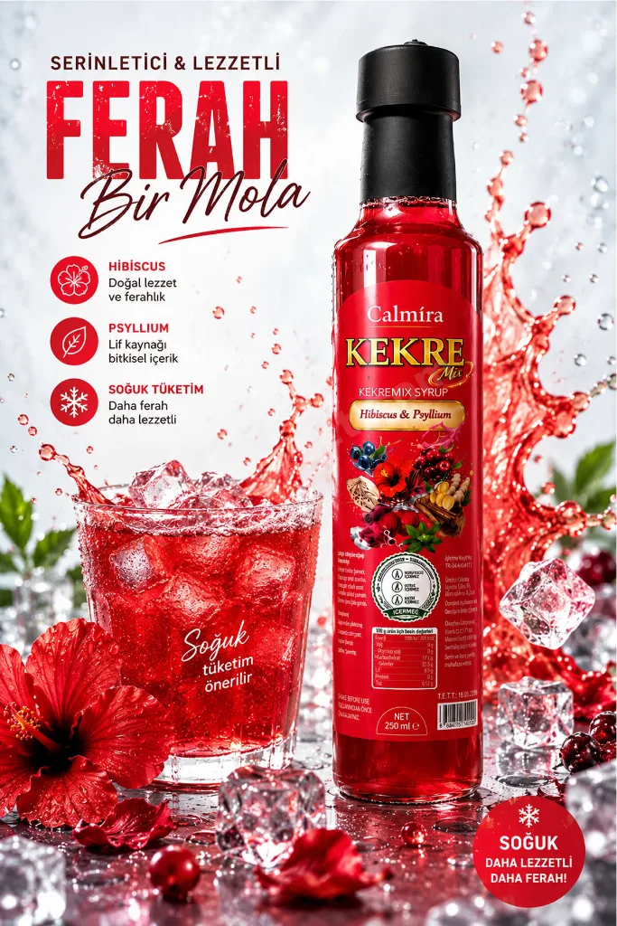 Kekremix 250 ml | Detoks Şurubu | Kekre Şurup | Hibiskus & Psyllium (Karnıyarık) içeren Şurup