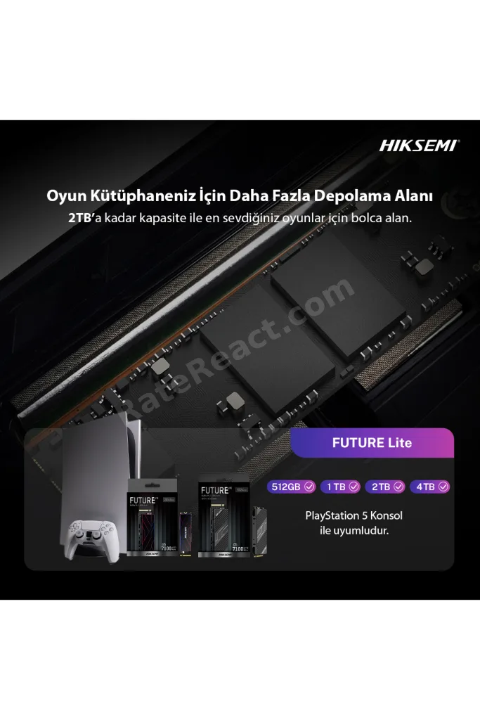 Future Lite 512GB SSD, PCle Gen 4x4, NVMe, 6320MB/s Okuma Hızı, 3111MB/s Yazma Hızı
