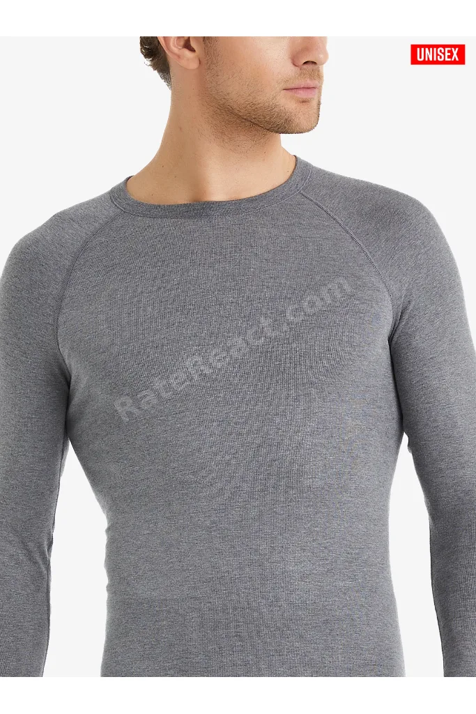 Unisex Termal Tişört 2. Seviye 9259 - Gri Melanj