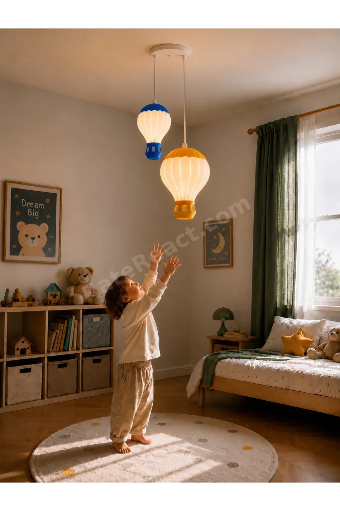Takımını Seç – Orta + Küçük Boy Balon Avize Seti – Çocuk Odası Sarkıt Avize