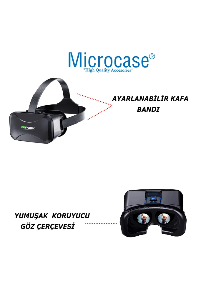 VRPARK  V7  3D Sanal Gerçeklik Gözlüğü + VR Kablosuz Bluetooth Kumanda-AL4749