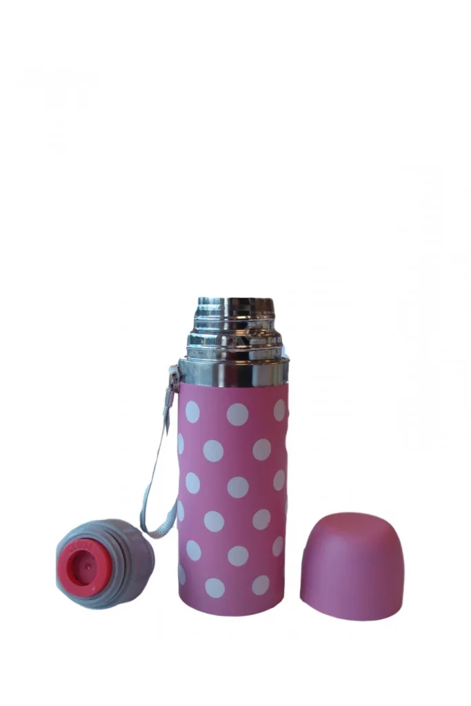 Puantiyeli Bebek Termosu 350 Ml - Pembe