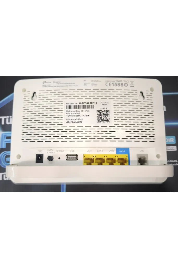 Wi-fi 6 Modem AGİNET Vx231 Ax1800 1200mbps 5ghz Türk Telekom Otomatik Kurulum
