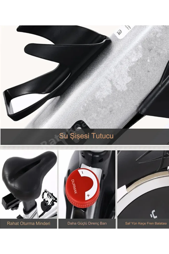 PB-06 Gri Kondisyon Bisikleti Spinning Bike Ve Kondisyon Aleti