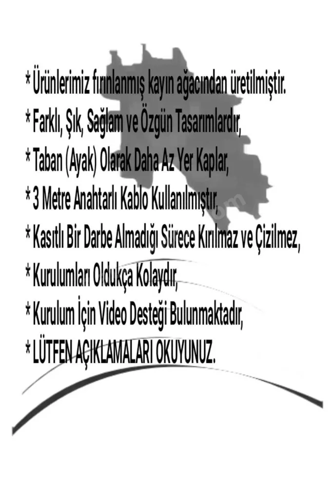 AHŞAP LAMBADER GÖVDE- KOYU MEŞE