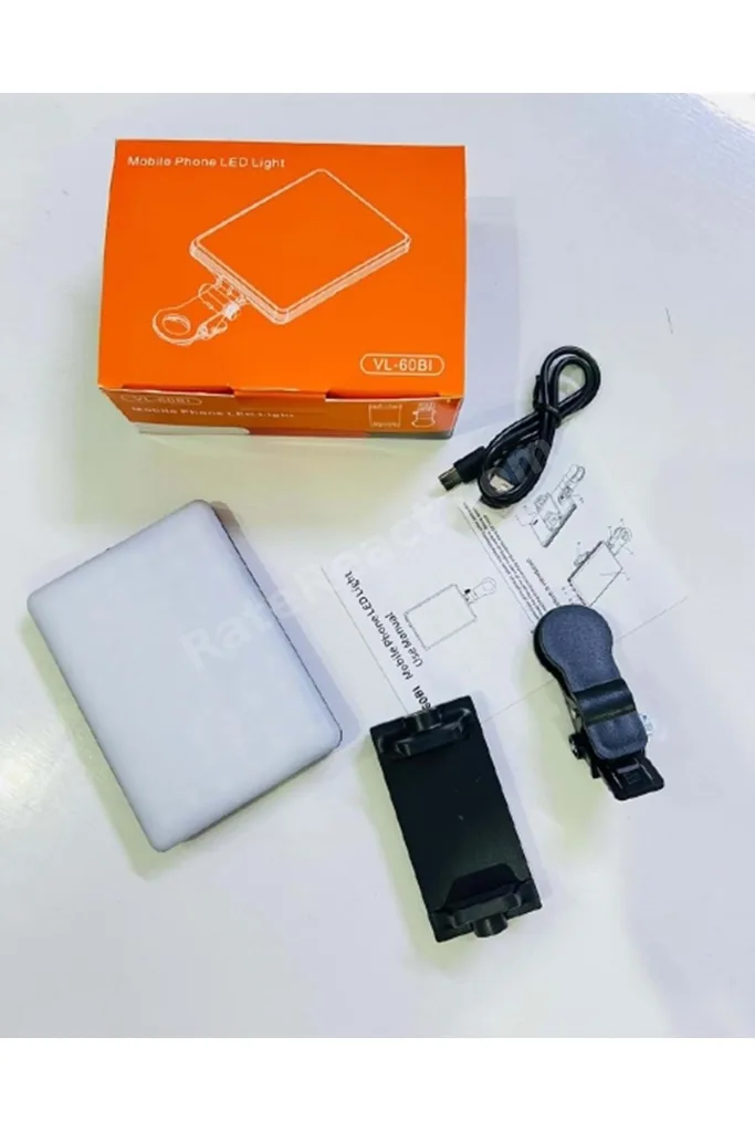 Led 60 Mini Klipsli Foto Kamera Işığı Cep Telefonu Led Işık Selfie Işık Şarj Edilebilir