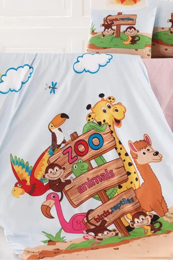 Zoo %100 Pamuk Ranforce Bebek Nevresim Takımı