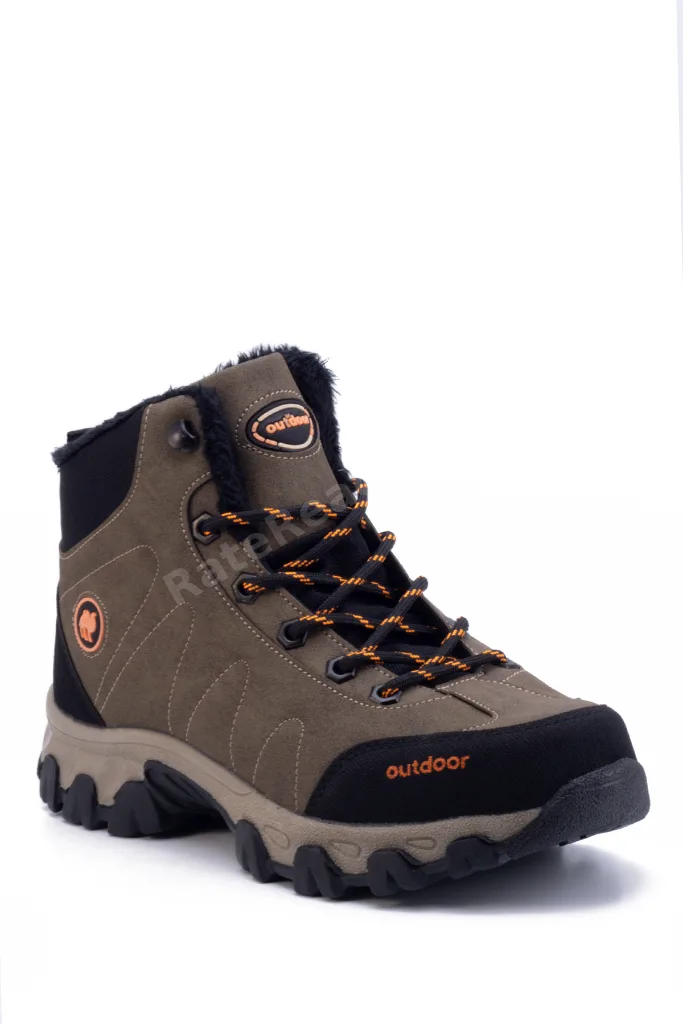 Vizon Unisex Outdoor Bot Ayakkabı Kışlık Dayanıklı Kaymaz Taban Bağcıklı 4054u