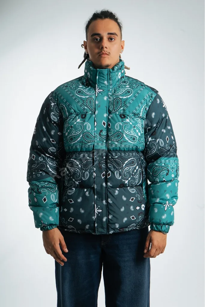 Urban Paisley Erkek Puffer Mont Ceket NF0503YS