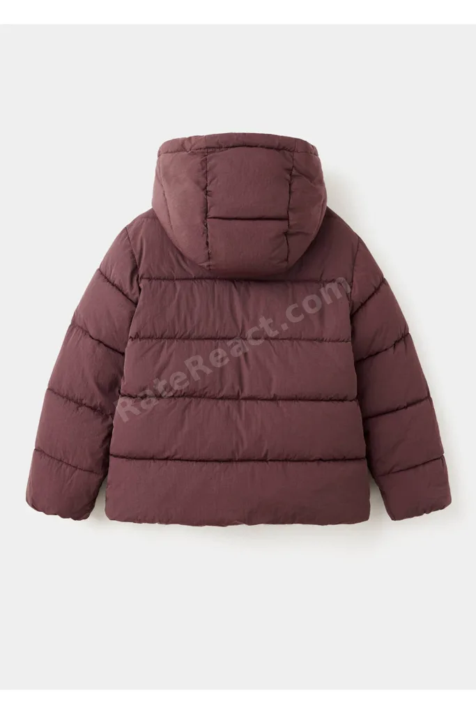 Kapüşonlu kapitone anorak