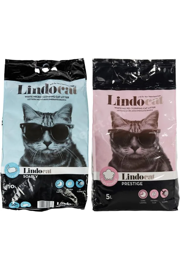 TTKTEKNOLOJİ Lindo Cat Clean and Fresh Sabunlu İnce Taneli 10 Litre & Lindo Cat Bebek Pudralı İnce T