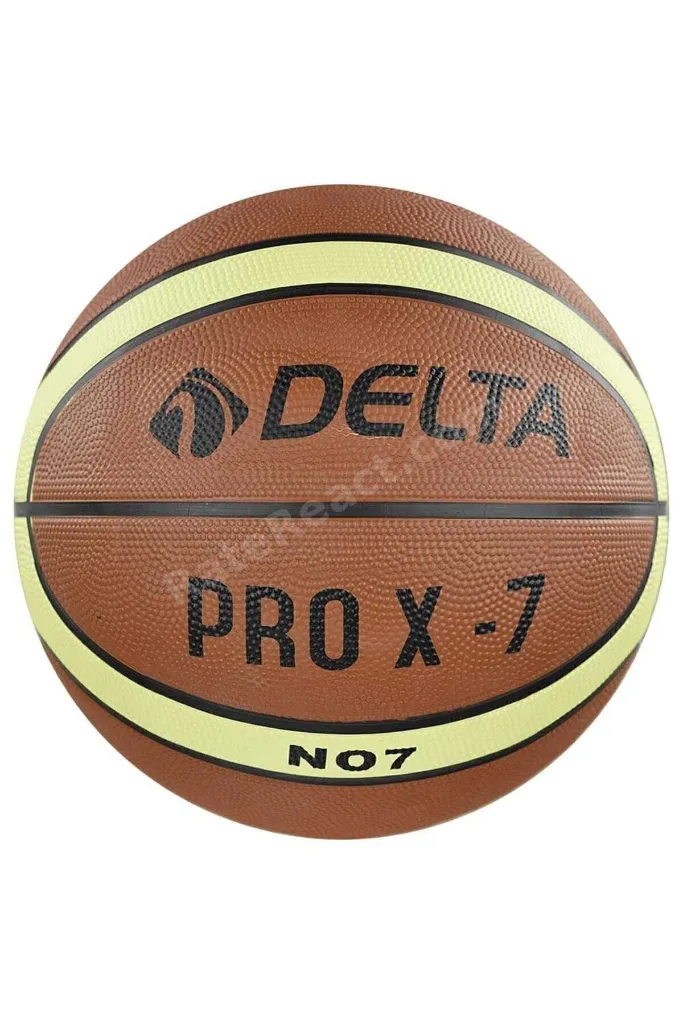 7 Numara Pro X Deluxe Kauçuk 7 Numara Basketbol Topu Kahverengi Pompa dahil değildir