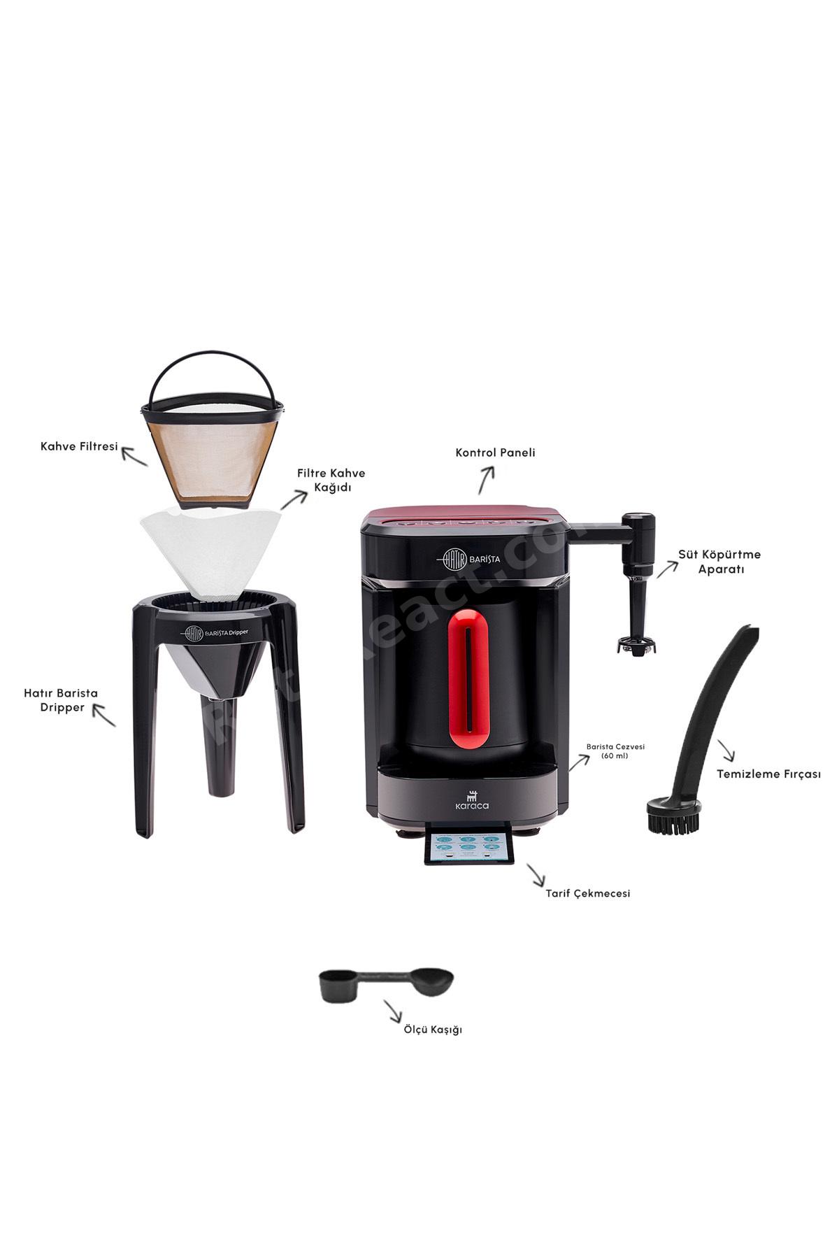Hatır Barista Cappuccino ve Türk Kahve Makinesi İmperial Red