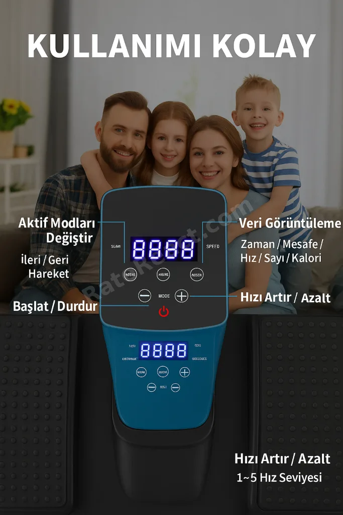 Eliptik Bisiklet Uzaktan Kumandalı Egzersiz Aleti Ev Tipi Mini Eliptik