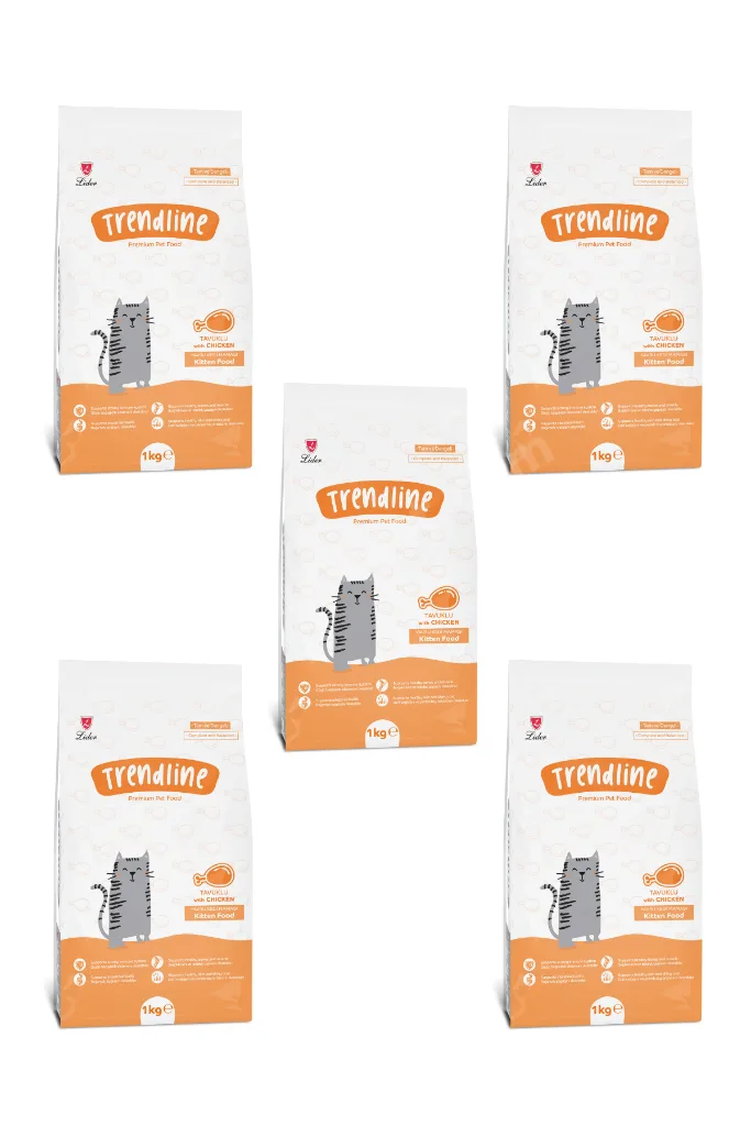Kitten Tavuklu Yavru Kedi Maması - 1 Kg X 5 Adet