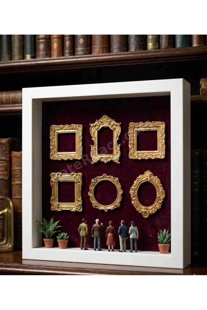 Gold Mini Çerçeve 6'lı museum of us sevgililer günü mini müze dekoru