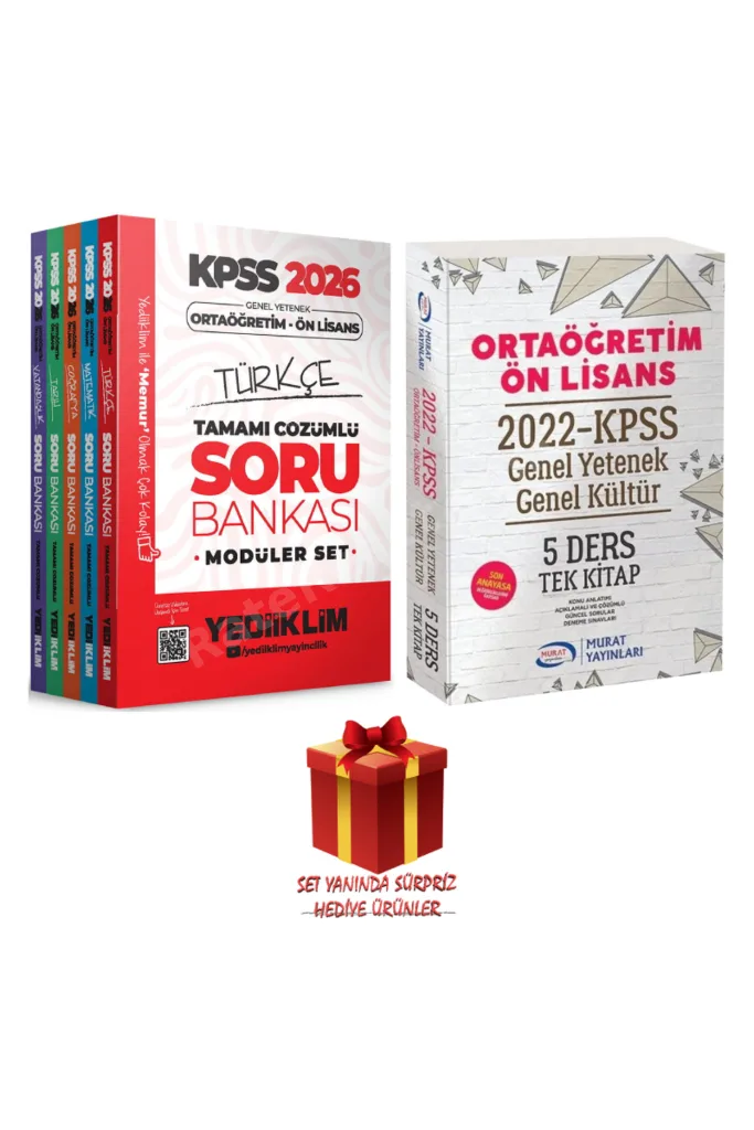 2026 KPSS Ortaöğretim Ön Lisans Tüm Dersler Modüler Soru Bankası+ Konu Anlatımı+ Hediye