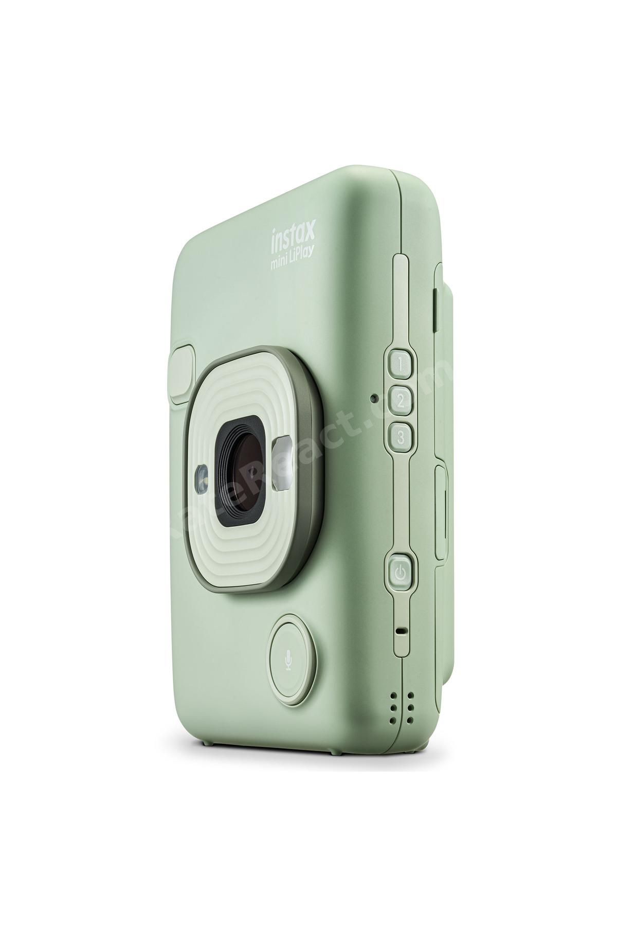 Instax Mini LiPlay Hybrid Matcha Green Fotoğraf Makinesi 20'li Film Çantalı Set