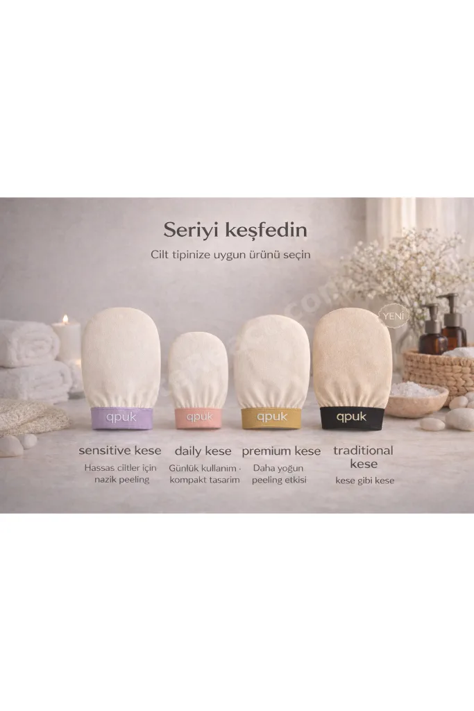 Traditional Kese – Geleneksel Kese - Kese Gibi Kese %100 İpek | Yoğun Peeling Etkili Hamam Kesesi
