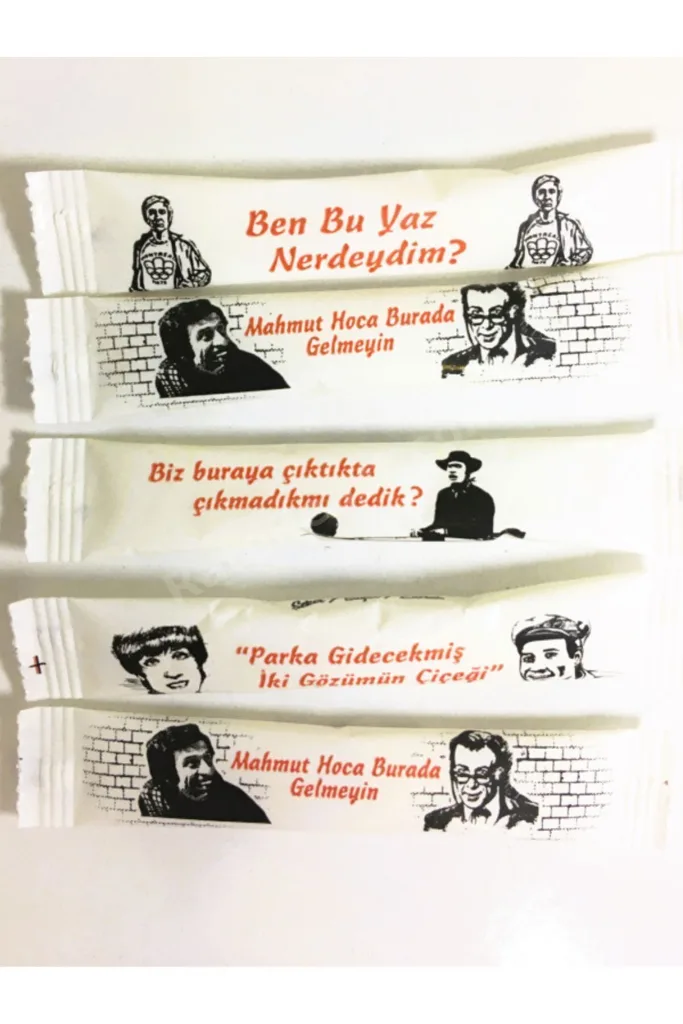 T-pack Yeşilçam Serisi Stick Şeker 3 Gr. X 1000 Adet 3 Kg