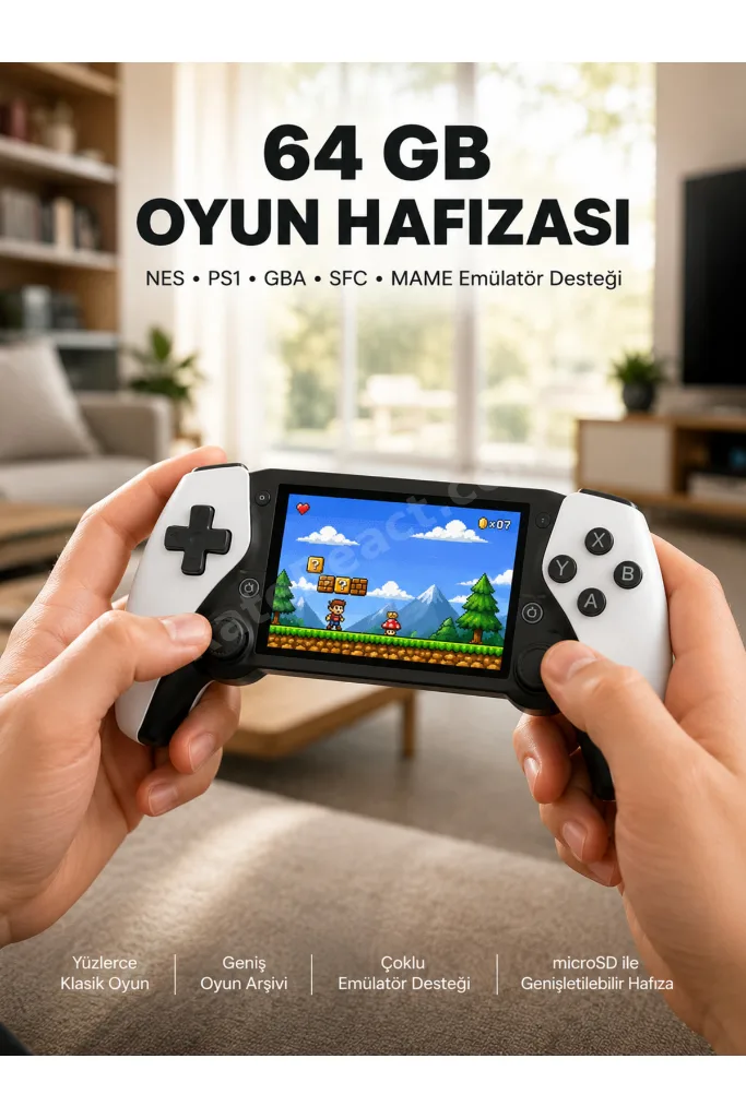 Şarjlı, Hafıza Kart Destekli Oyun Konsolu Yeni Nesil - LSNTKN-RS4937