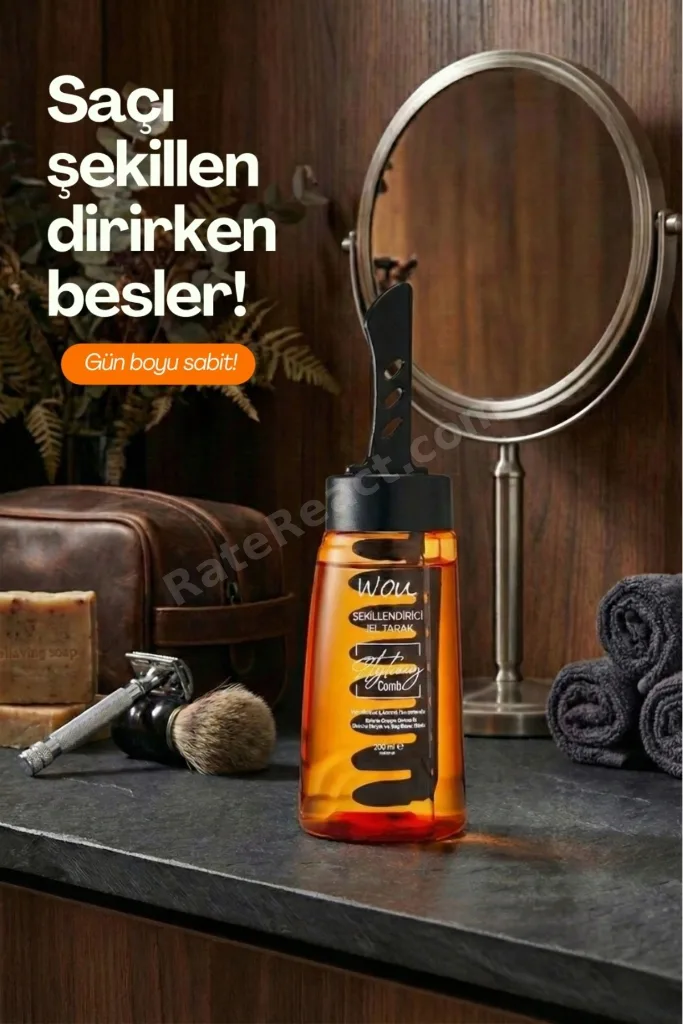 Wou Şekillendirici Jel Tarak Yeni Nesil Taraklı Jöle 260Ml.3 Adet