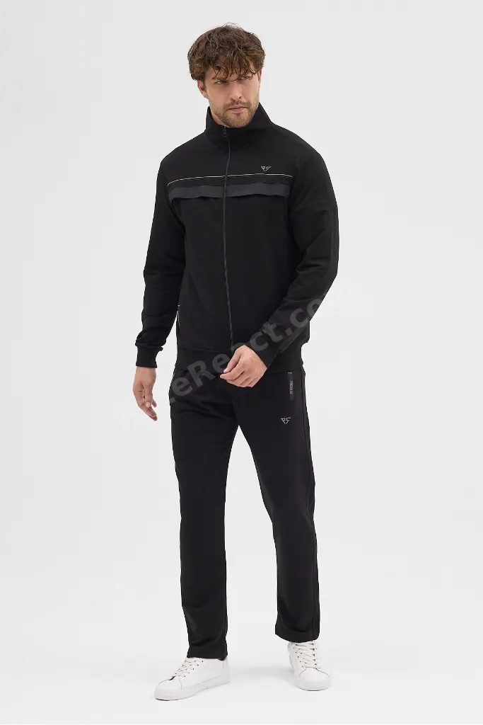 Kompakt Pamuklu Comfort Fit Erkek Hakim Yaka Eşofman Takım DAWRAZZ-3036